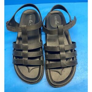 Just Be Black Women’s  Strappy Platform Sandal size 9 Blue Bin 1
